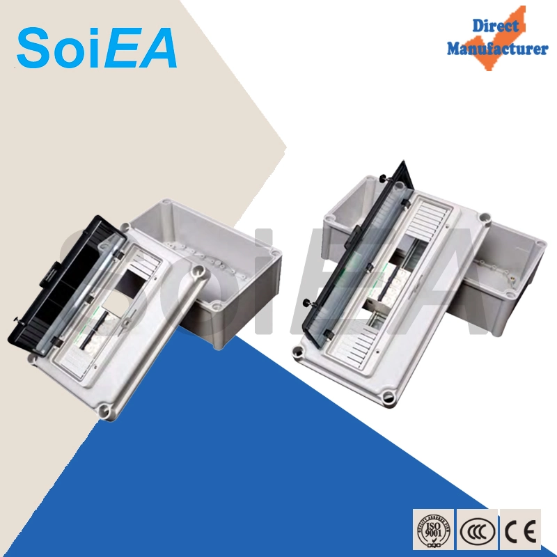 Square Terminal Block Junction Box with Cable Gland Connectors Optical Electrical Terminal Block Junction Box