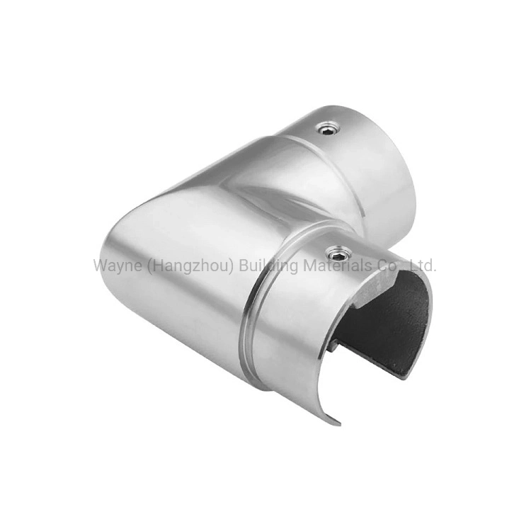 High Quality Stainless Steel Rail Fitting 90 Degree U Channel Slot Tube Corner Connector V6004