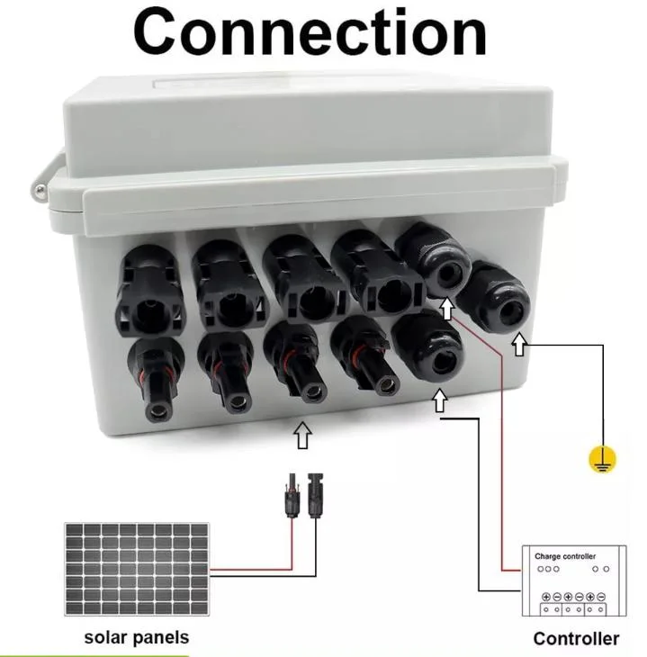 DC 500V/1000V Plastic Electrical Solar Energy Panel PV Combiner Box Junction Boxes with Solar Connector