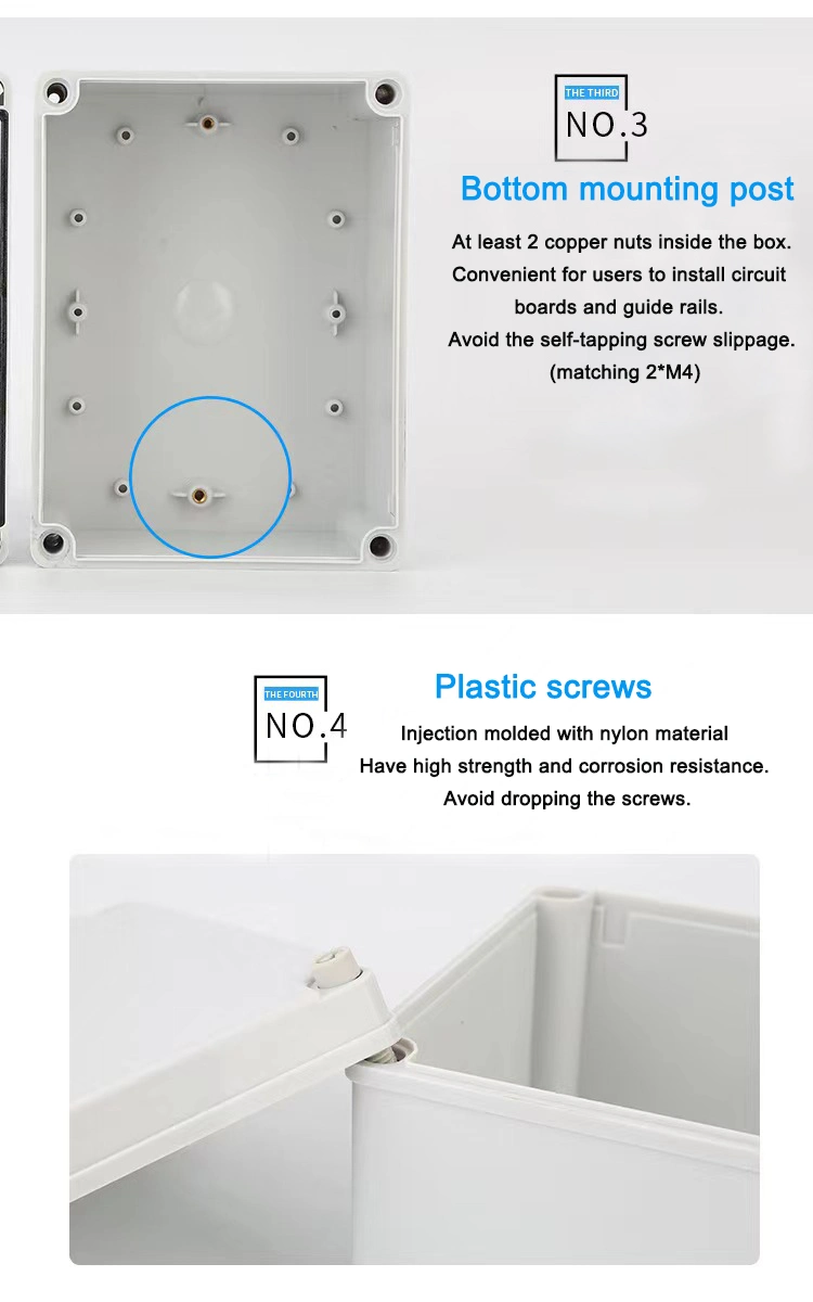 Electrical Junction Box Waterproof Plastic Junction Box Plastic Terminal Box Derivation Box