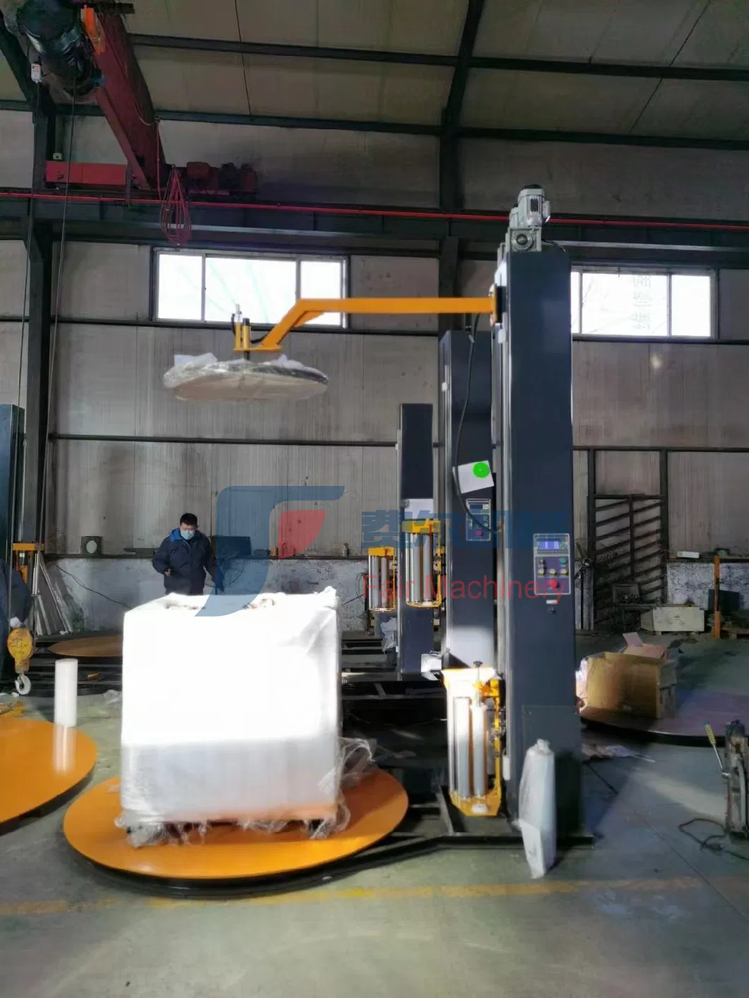 Best-Selling Vertical Fully Automatic Pallet Wind Machine Wrapping Packaging Machine