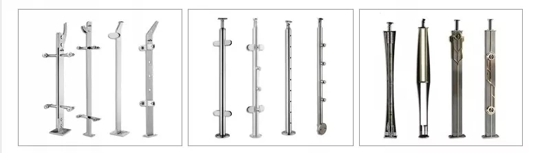 Stainless Steel 304 /316 Cable Stair Railing Side Mount Cable Wire Railing with Powder Coated Square Post