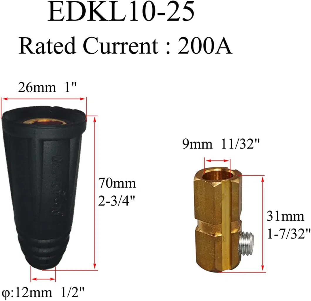 Auto Car Vehicle Welded Cable Quick Mount Connector 4AWG Copper European-Style Plug Cable Panel Welded Ground Clamp Wire