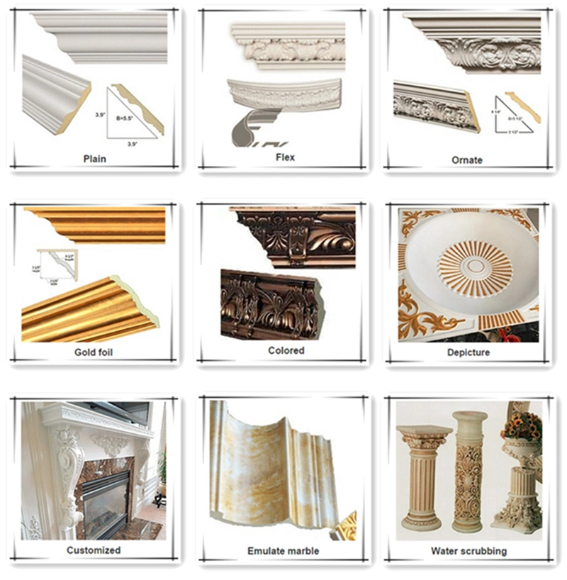 Round Shape Polyurethane Decorative FRP Columns / Roman Columns for House Villa Hotel