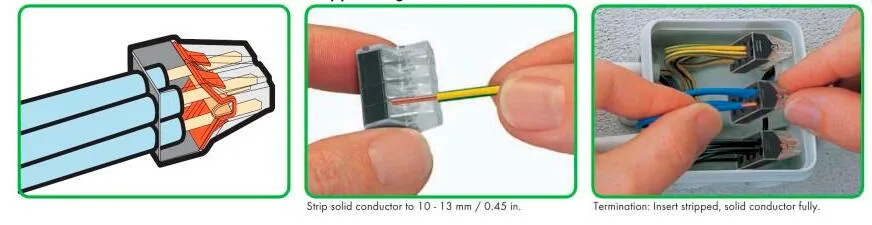 Quick Connect Junction Box Terminals 8-Conductor Terminal