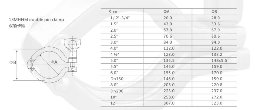 Custom 3-Piece Clamp Polishing Fitting Pipe Stainless Steel Sanitary Three Section Clamp