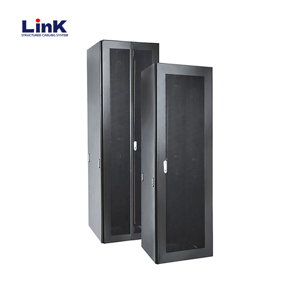 Raised-Floor Network Cabinet Networking Rack for Enhanced Cable Organization