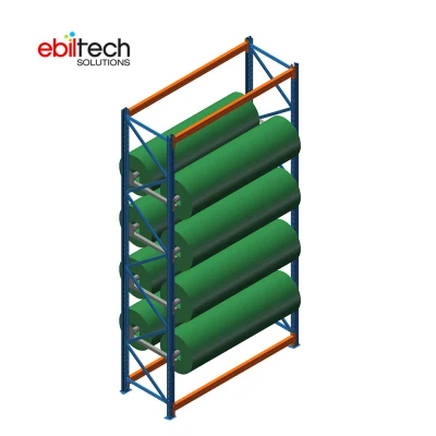 Rack avvolgicavo rivestito in polvere per magazzino industriale per impieghi pesanti