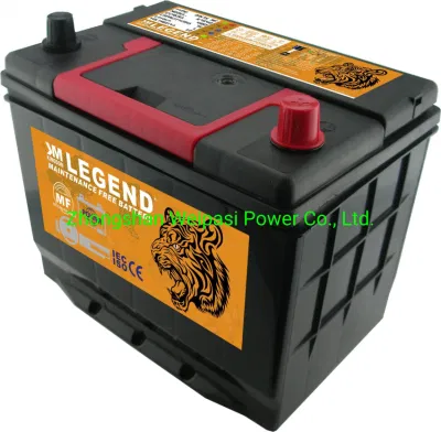  610 611 12V50AH Sud Africa Auto Storage manutenzione Avvio gratuito Batteria al piombo acido per auto Giappone terminale doppio di stoccaggio JIS LEGGENDA DEL REGNO