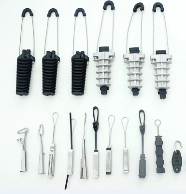 Morsetto per antenna regolabile morsetto per esterni in fibra ottica con gancio a S. Per il montaggio di cavi con morsetto in plastica a sospensione FTTH