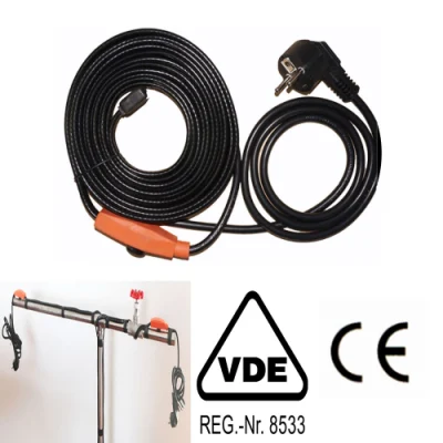 Protezione tubo cavo di riscaldamento tubo VDE 16W/M.