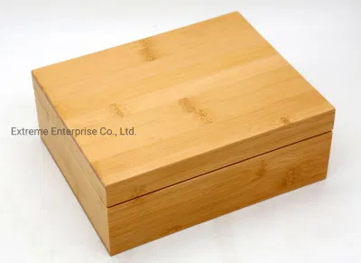 Scatola di bambù regalo per tè a 6 scomparti appena realizzata, scatola da esposizione per bustine di tè