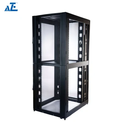 Cabinet per contenitori rack per collocazione 42u da 800 mm di larghezza X 1200 mm di profondità Con 2 scomparti separati (2X20U)