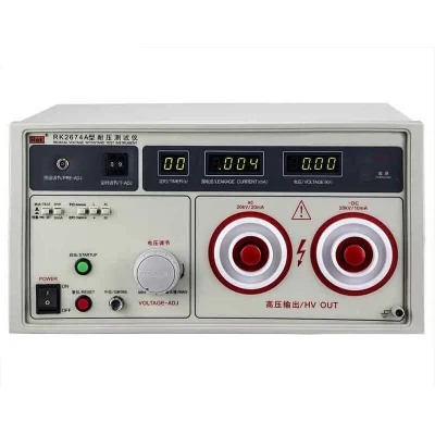 Tester di tensione a resistenza 10 kv/20 kv e CA 2/20 ma CC 2/10 ma Tester Hipot pressione