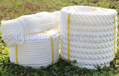 Produzione di corde in PP/poliestere/nylon da 1-20mm, corda intrecciata per pesca in nylon