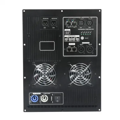 Amplificatore di classe D Audiopeak per casse e altoparlanti PA DJ, RMS da 2000 W, DSP integrato, amplificatore a 3 canali (DW3-1606)