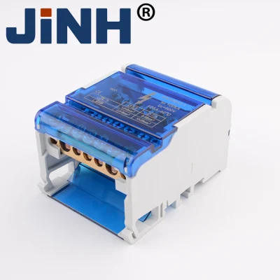 Barra di distribuzione morsettiera per guida DIN a filo elettrico in rame Jinh 407 Scatola di derivazione universale morsettiera distribuzione alimentazione