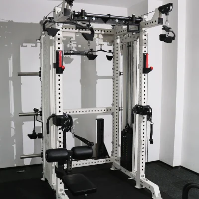 Commercio all′ingrosso palestra Squat rack Lat pulldown cavo alimentazione crossover Rack multifunzione Smith Machine
