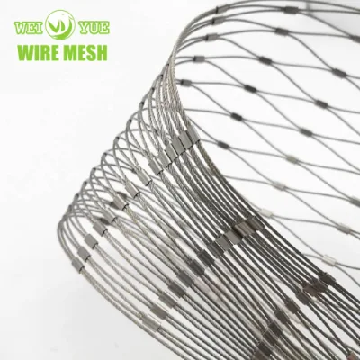 Cavo a rete metallica a spirale in acciaio inox X-Tend 304 316 Mesh per Zoo Bird Aviary Net/Green Wall/Decorative Wire Mesh/Stair Railing Fence mesh