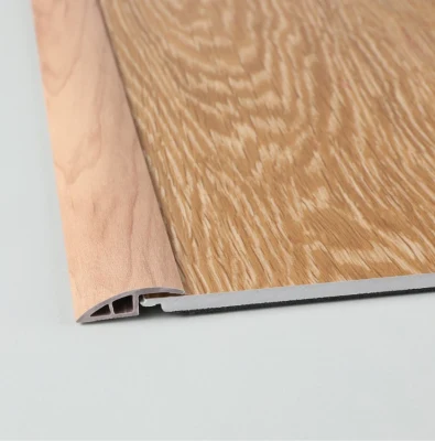 Legno grano PVC Flooring riduttore adattamento pavimenti in vinile Profilo bordo Profilo pavimento in PVC