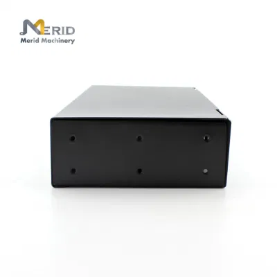 Mini desktop nero con scatola terminale in fibra ottica con stampaggio in metallo personalizzato Scatola per cavi Fusion con testa quadrata grande a parete
