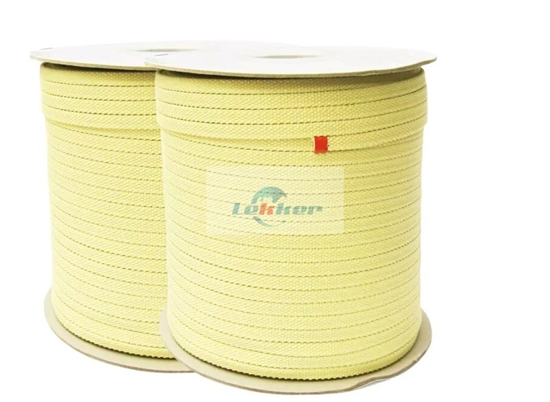 6mm Cord Yellow Aramid Braided Rope Braided Cord, Yellow Aramid Cord Braided Kevlar Rope