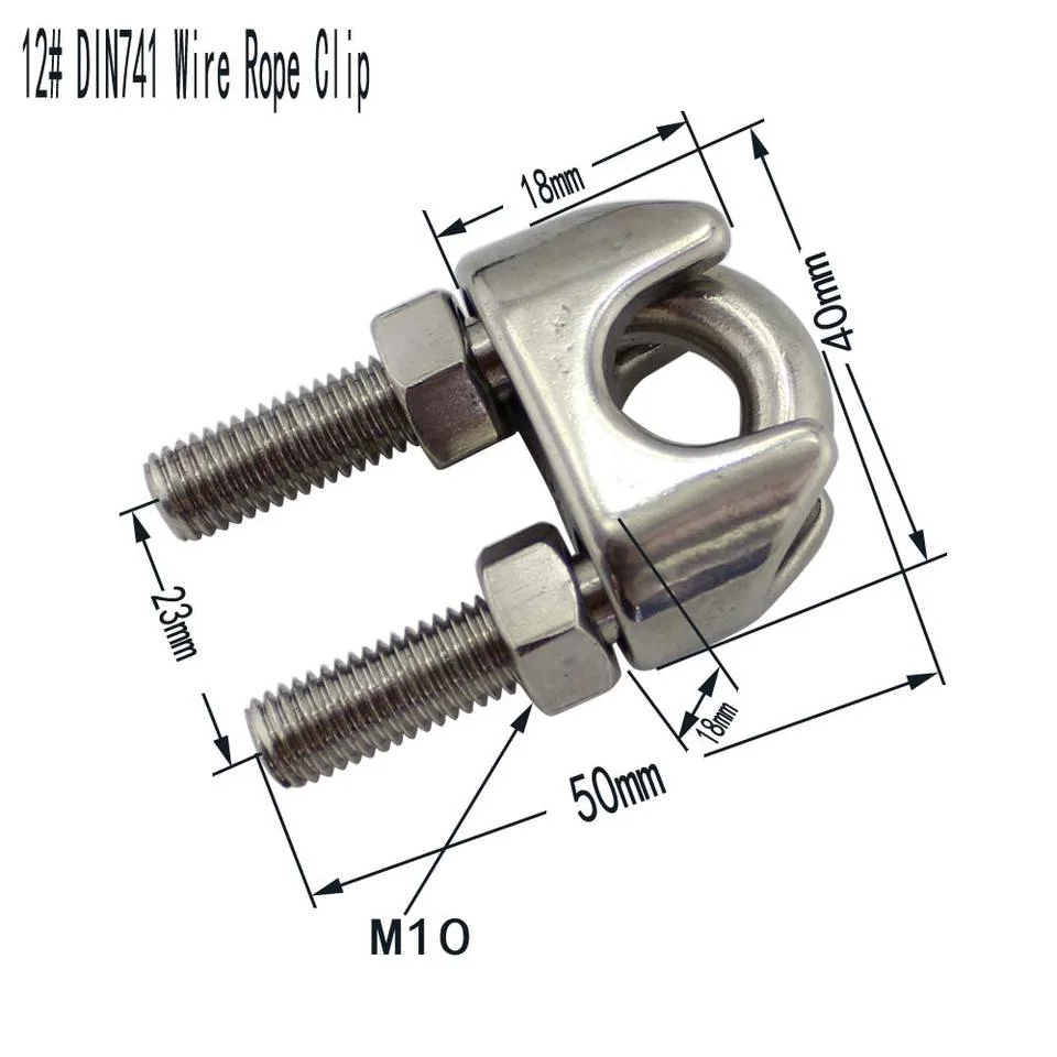 Wire Rope Clamp Cable Clip Wire Rope Fittings Clips Stainless Steel Wire Rope Cable Grips Rigging Hardware