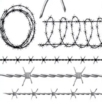 Electric Mili-Tary Wire Cheap Razor Blade Broken Dra Wire Roll Anti Climb Mesh Galvanized Binding Wire Barbed Wire Rope Farm Fence Concertina Wire