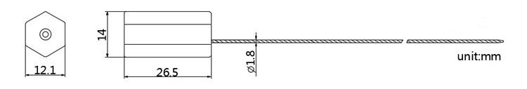 Tightening Anti-Theft and Anti-Counterfeiting Steel Wire Security Cable Seals