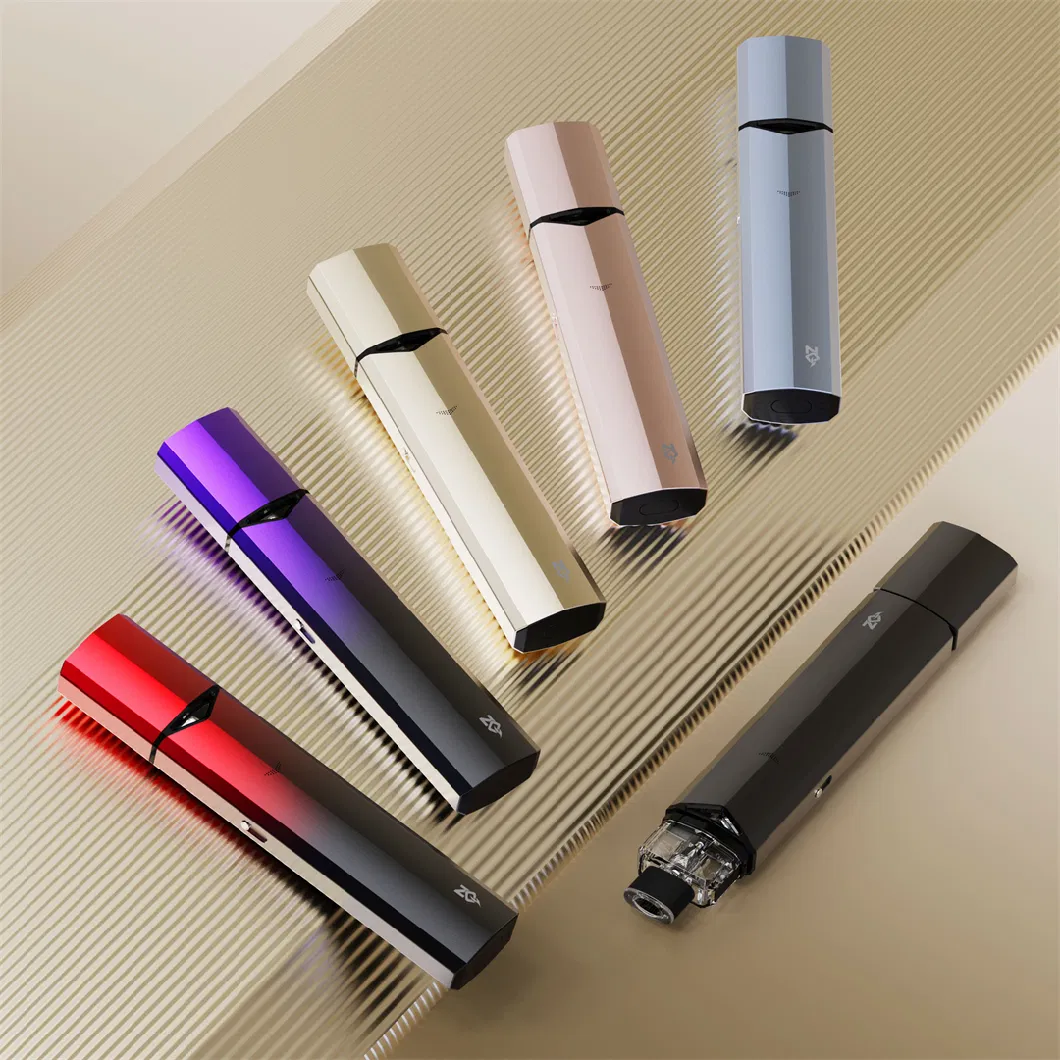 Zq Pod System with Magnetic Cap Rechargeable Mini Cigarette 2.5ml Mesh Coil Cartridge