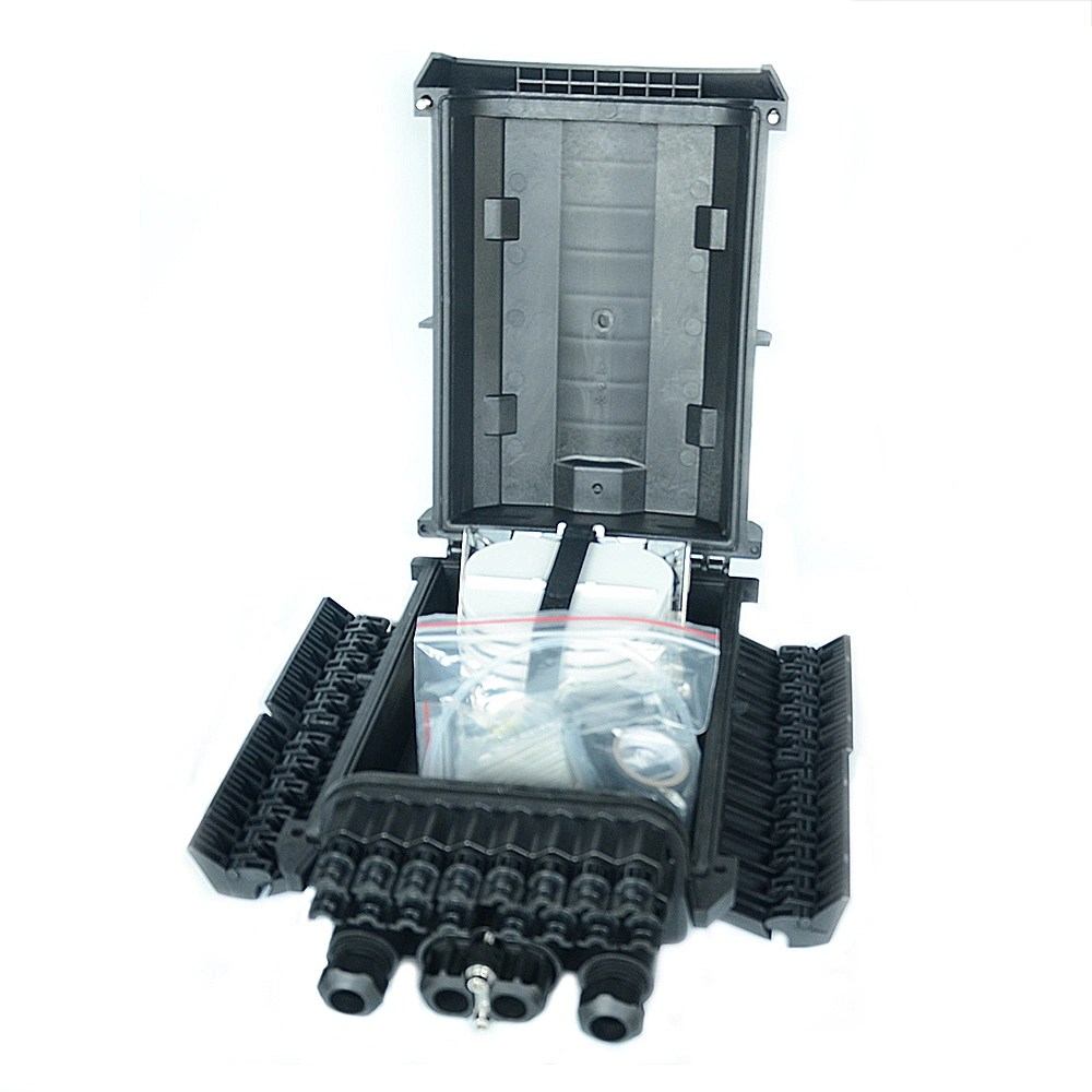 Outdoor IP68 Waterproof Fiber Optic Splice Enclosure Fiber Access Terminal Box