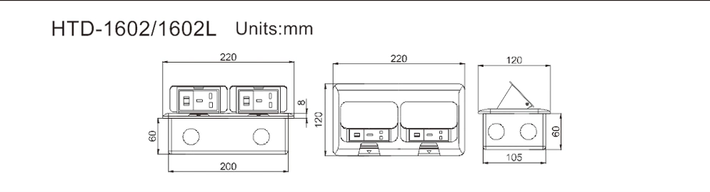 Junction Box Power Box Brass Outlet Cover Power Distribution Cabinet