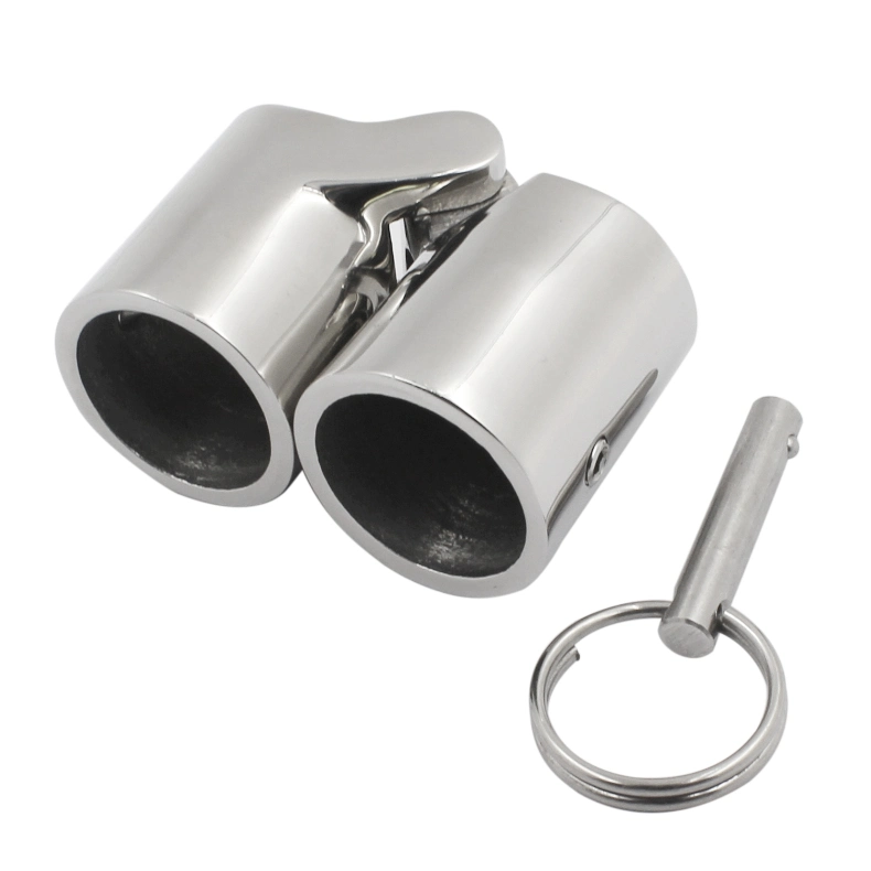 Boat Handrail Fitting Stainless Steel 316 Folding Swivel Coupling Tube Joint Connector