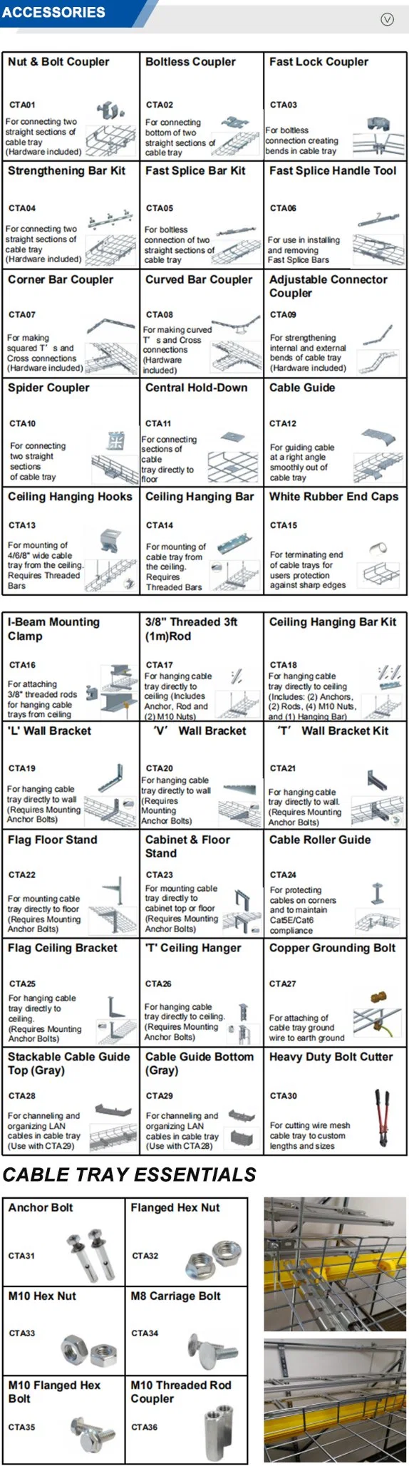 Cable Tray Support Electric Cable Tray