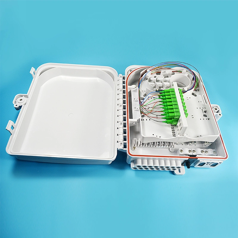 IP65 FTTH 16 Cores Fiber Optic Distribution Box Fiber Terminal Box 16 Port PLC Splitter Splice Box