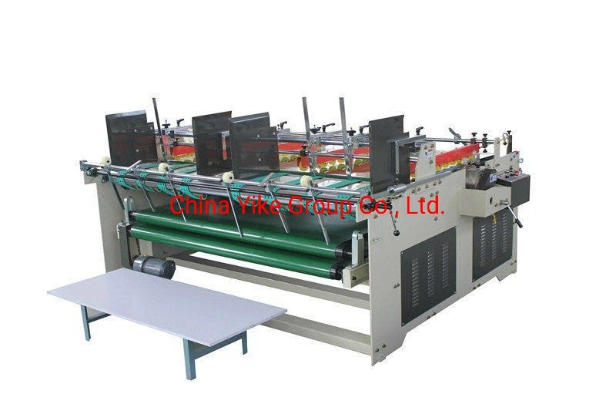 Pressure Model Corrugated Box Semi Auto Automatic Folder Gluer / Folder Glue Machine for Two-Pieces Joint Corrugated Box