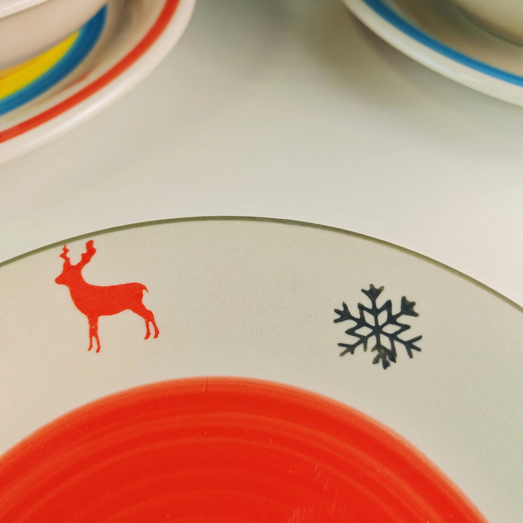 Hand-Painted Household Ceramic/Stoneware/Chinastone Gift Boxed Serving Dinner Set of 3PCS/4PCS/5PCS