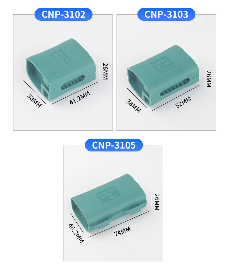 Mini Waterproof Box Cnp Series Gel Box with Glue IP68 Terminal Blocks