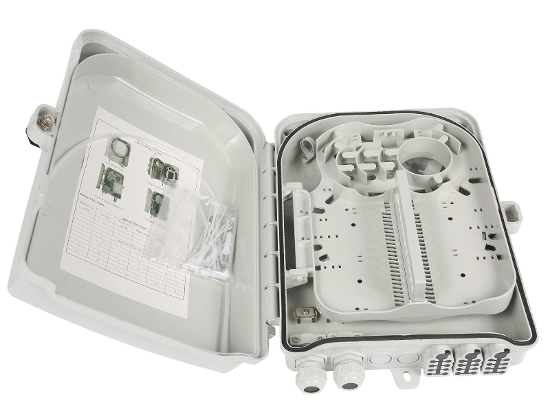 Surelink Outdoor Waterproof Wall Mount 8 Core 16core Fiber Optic Terminal Box FTTH Access Distribution Box Junction Box