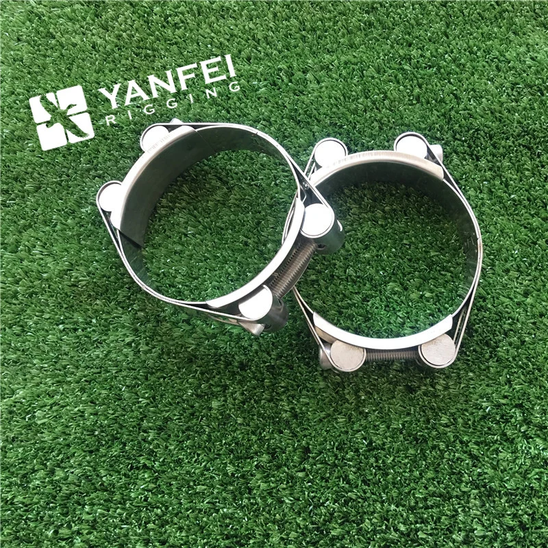 Heavy Duty Double Bolt Double Band/Layer Hose Clamp