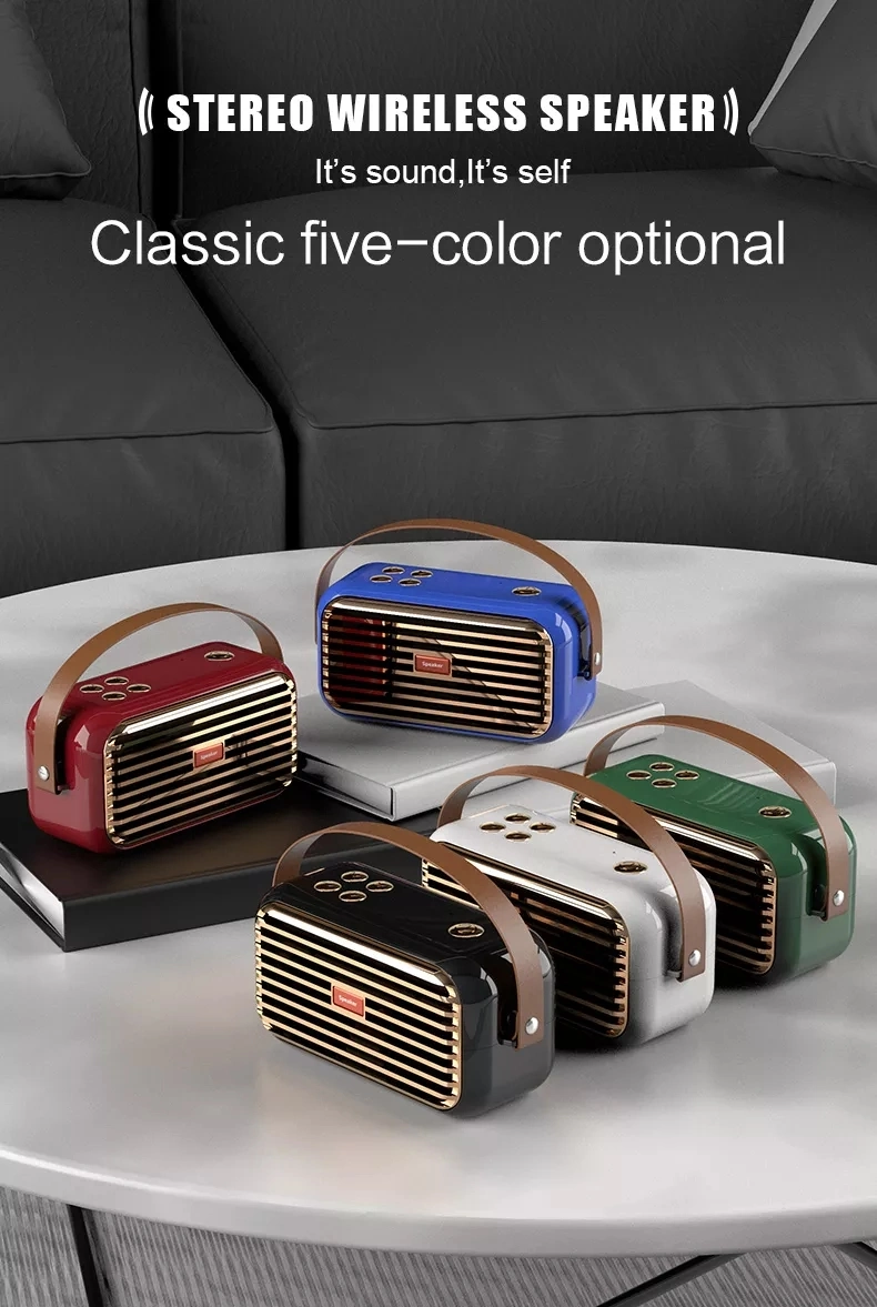 X7 Speaker 2022 New Arrival Plug-in Radio Wireless Retro Radio FM Speaker Outdoor Portable Audio Bluetooth Speaker