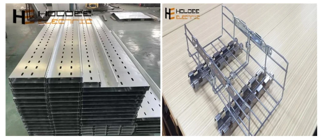 300mm Gal Ladder Cable Tray Aluminium Ventilated Type Perforated Stainless Steel Cable Trays Hot DIP Galvanized Trunking Cable Tray