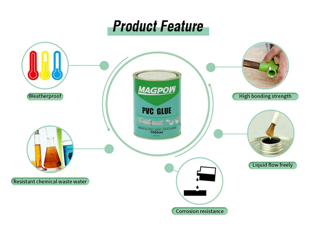 Solvent-Based Polyvinyl Chloride 500 Ml/Tin PVC Cement Glue