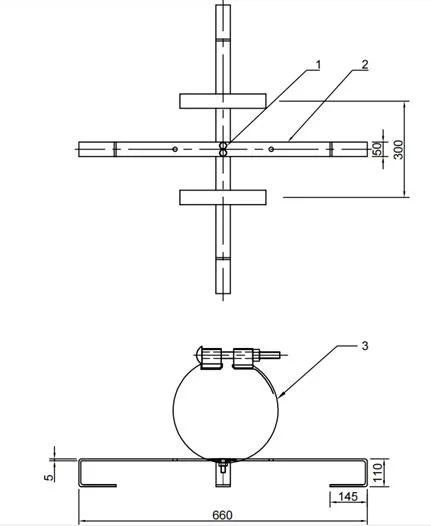 ADSS Power Accessories Galvanized Steel Cable Storage Rack Bracket