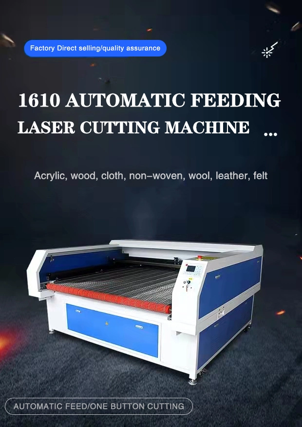 High Speed Automatic Feeding Nylon Fabric Laser Engraving Laser Cutting Machine