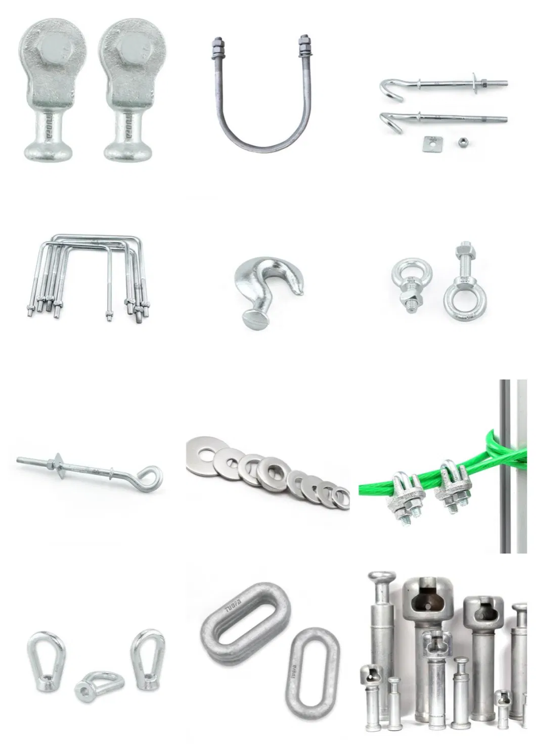 Overhead Hardware Electric Power Fitting Aluminum Alloy Suspension Anchor Wire Cable Clamp