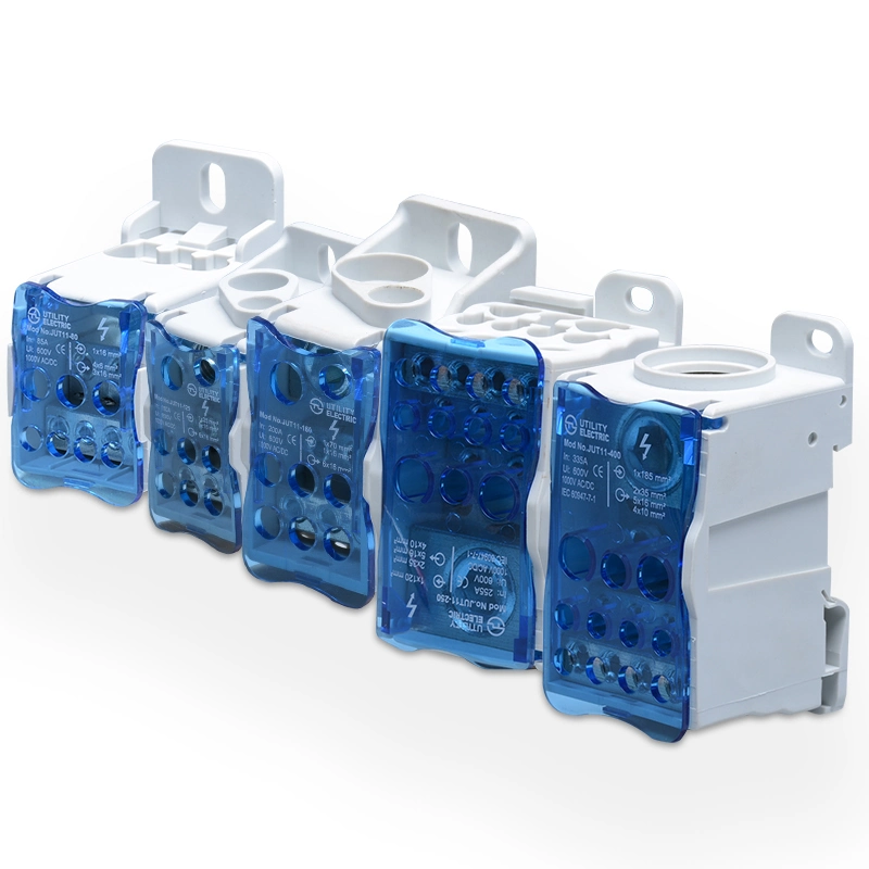 Unipolar DIN Rail Mounted Junction Box Wiring Connector Power Distribution Terminal Blocks1000V/500A