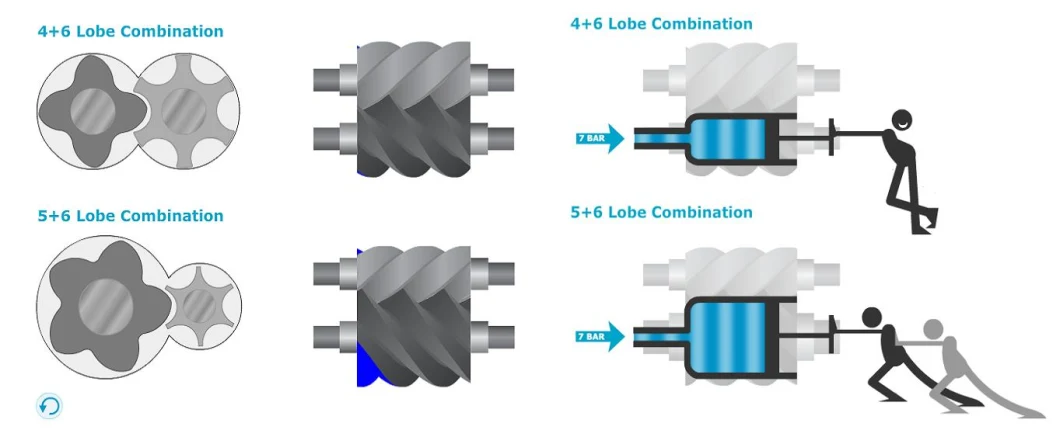 Linghein Adaptation to Bubble Film Package or Plywood Case Package Screw Air Compressor