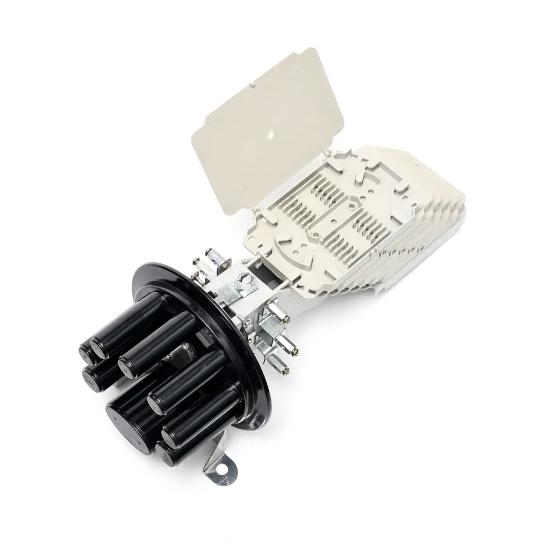 Aerial Fiber Optic Splice Enclosure Box 48 96 Core Junction Box with Cable Management