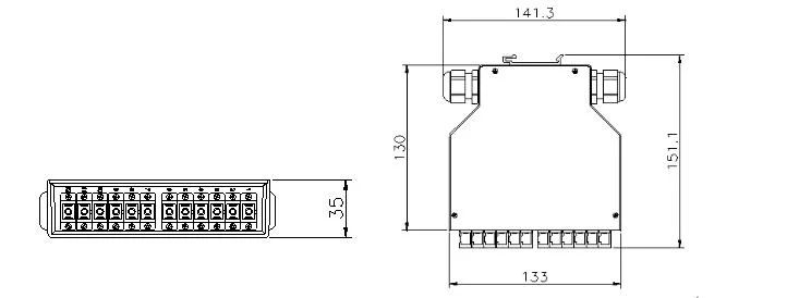 FTTH Distribution Box CTO/Nap&prime; S Fiber Optical Terminal 8 Cores, with PLC Splitter 1X8 DIN-Fb Otb Odp with Adapter